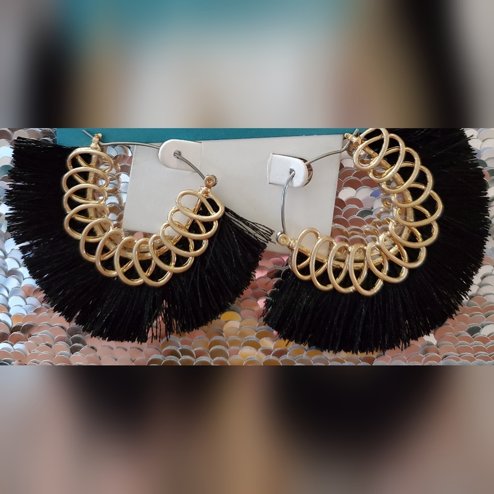 Gold earrings